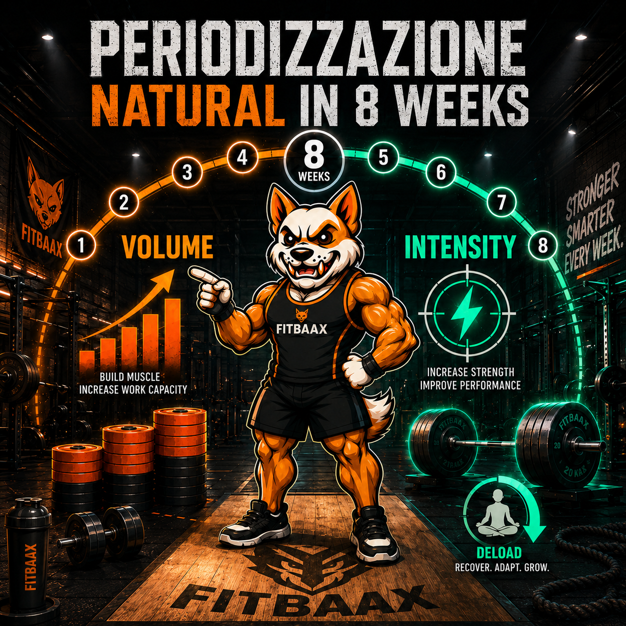 <p>Periodizzazione natural: come alternare volume e intensit&agrave; in 8 settimane</p>
