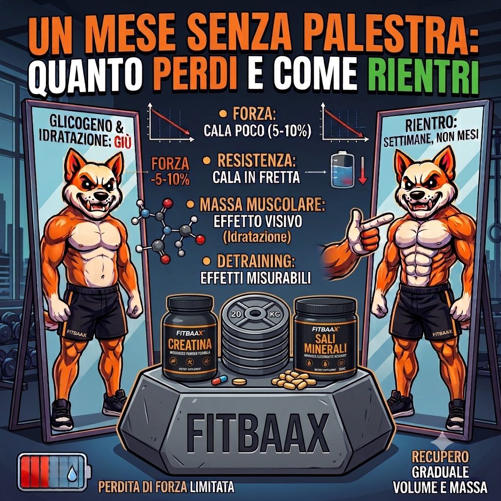 <p>Un mese senza palestra: quanto perdi e come rientri</p>
